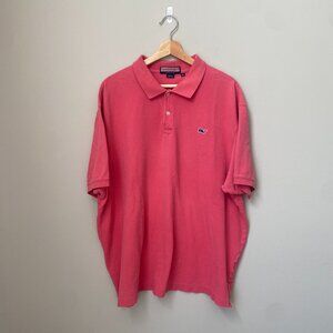 Vineyard Vines Mens Size XXL Golf Classic Short Sleeve Cotton Polo Shirt in Pink